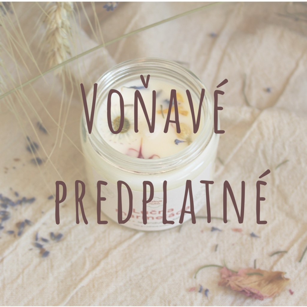 Darčekové voňavé predplatné sviečok s lúčnymi kvetmi od Rozkvitnutá